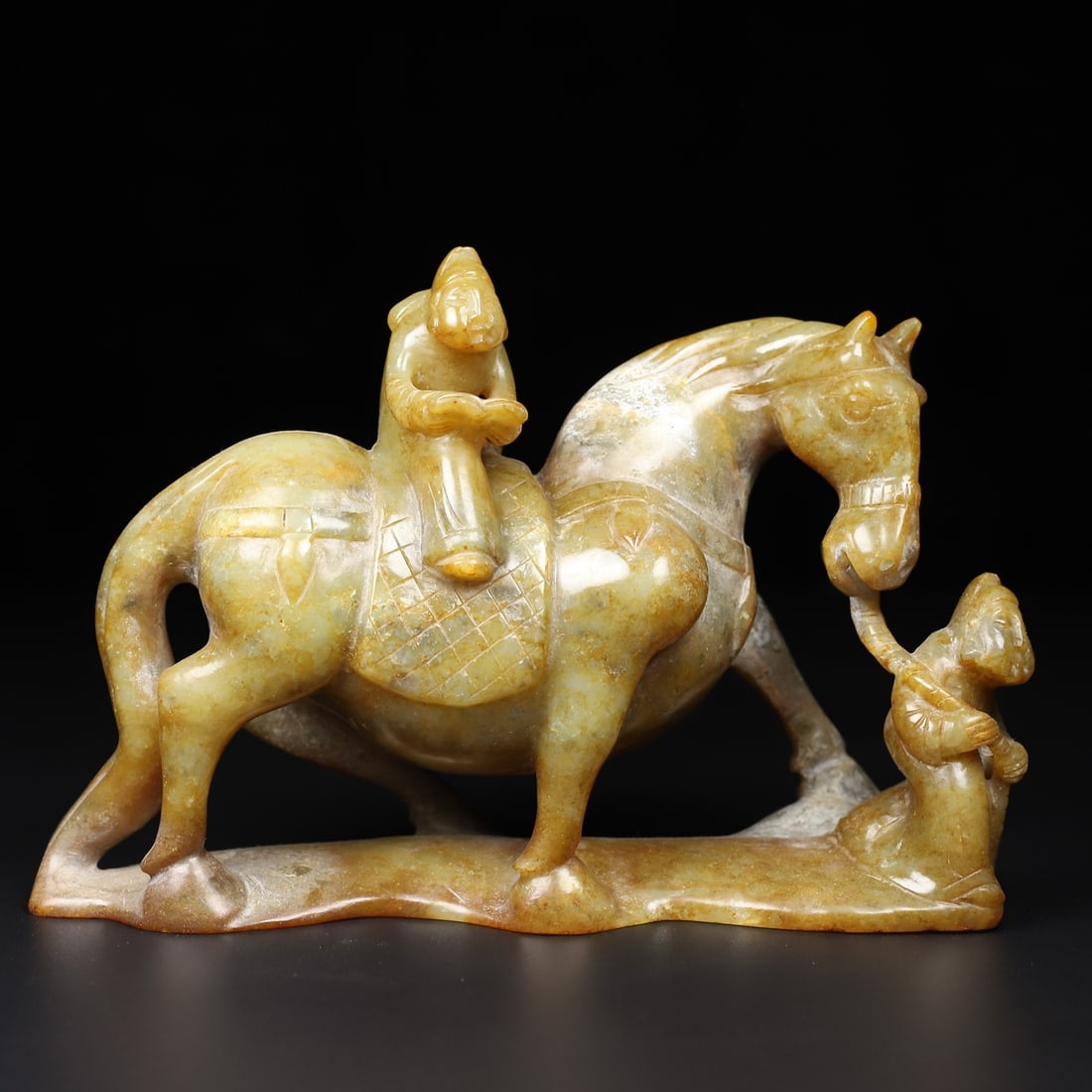 A beautiful Hetian jade horse (1 of 9)