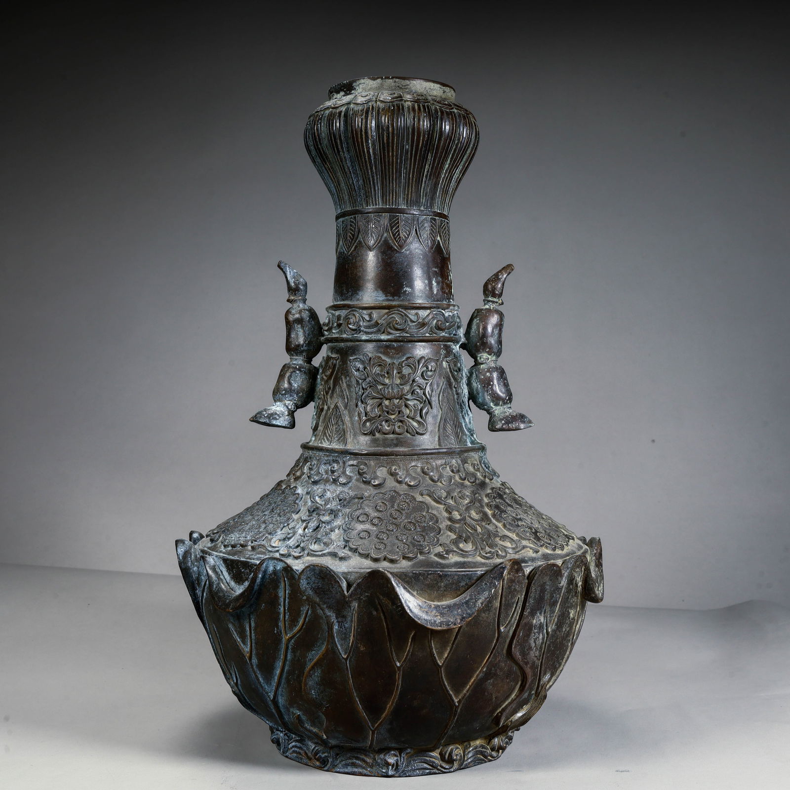 A copper vase from the Qing Dynasty (1 of 13)