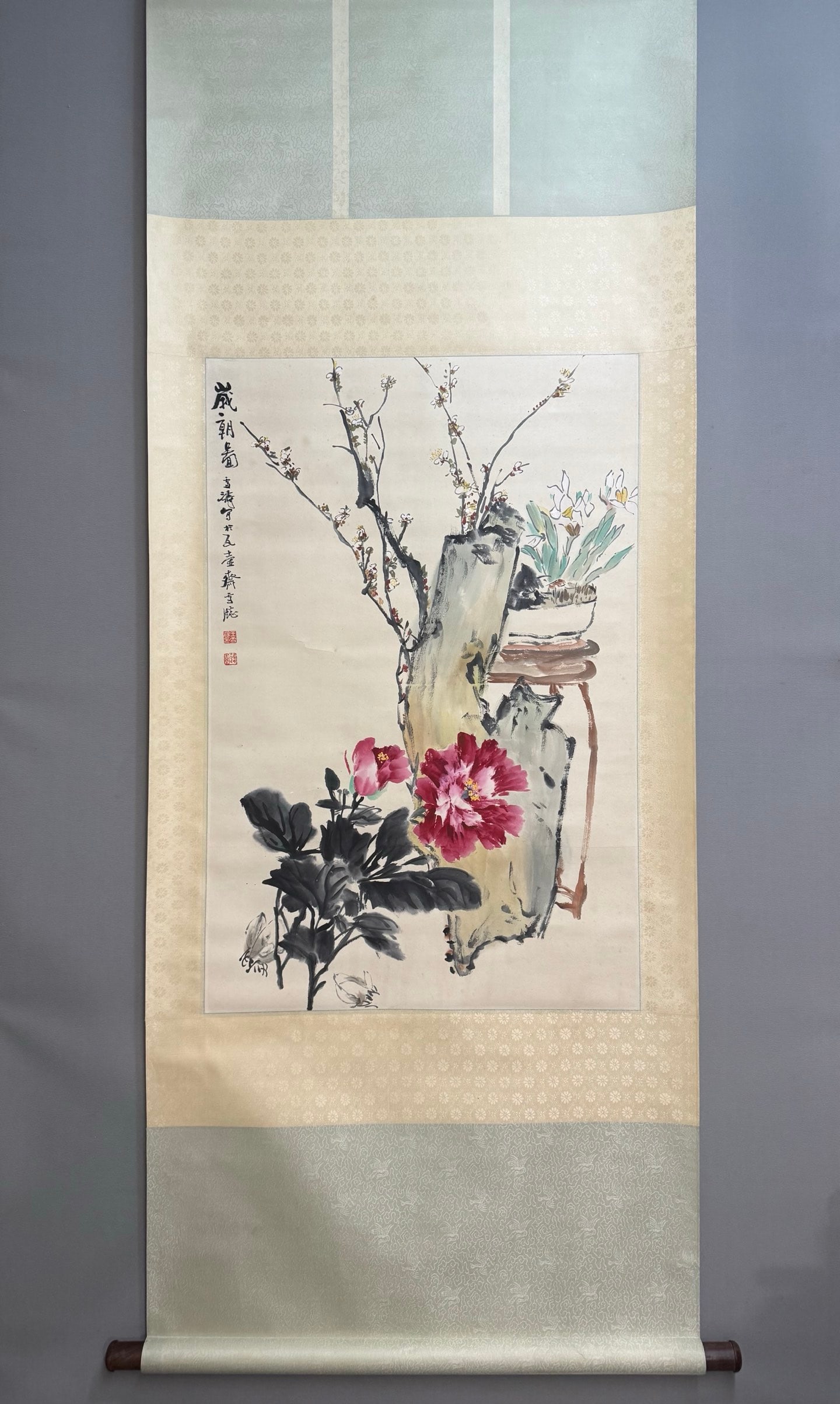 A picture of Wang Xuetao's dynasty: Wang Xuetao's year dynasty map Size:89x59cm (The Dimensions Of All Batches Are Manually Measured.If You Need More Detailed Information,Please Contact Our Customer Service Before Bidding.)