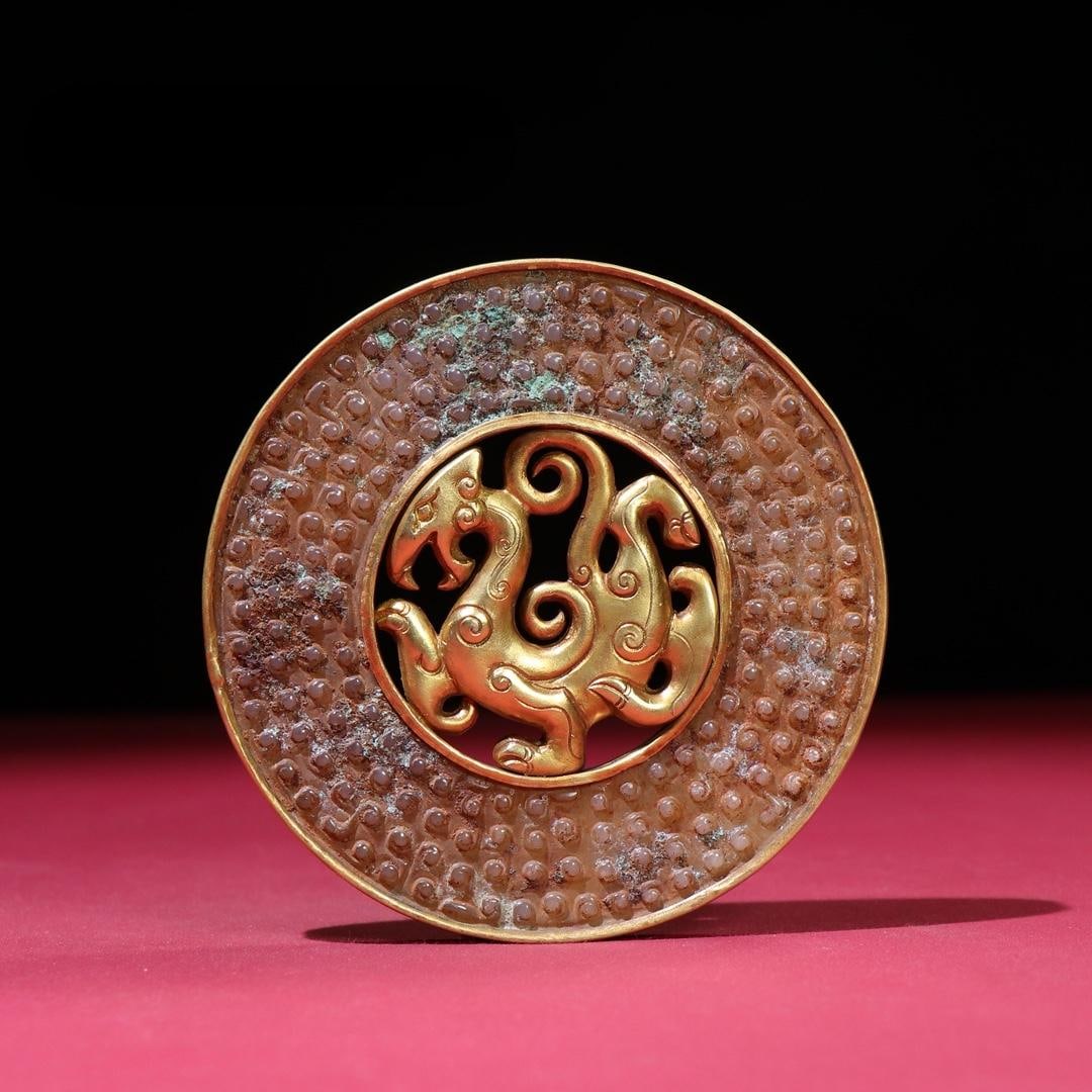 A beautiful seed grain pattern dragon jade: Exquisite seed material grain pattern dragon jade Size:101x8mm W:188g (The Dimensions Of All Batches Are Manually Measured.If You Need More Detailed Information,Please Contact Our Customer Service Bef