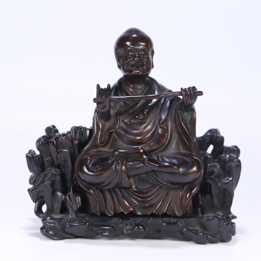 A beautiful rosewood arhat ornament (1 of 9)