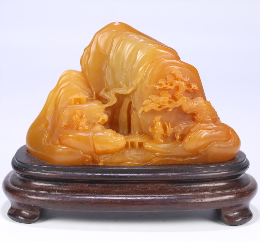 A beautiful Tian Huangshi character story mountain ornament (1 of 10)