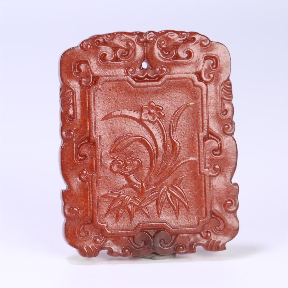 A beautiful old amber flower fairy birthday orchid card: Exquisite old amber flower fairy birthday orchid card Size:5.1x4.1x0.7cm W:14.1g (The Dimensions Of All Batches Are Manually Measured.If You Need More Detailed Information,Please