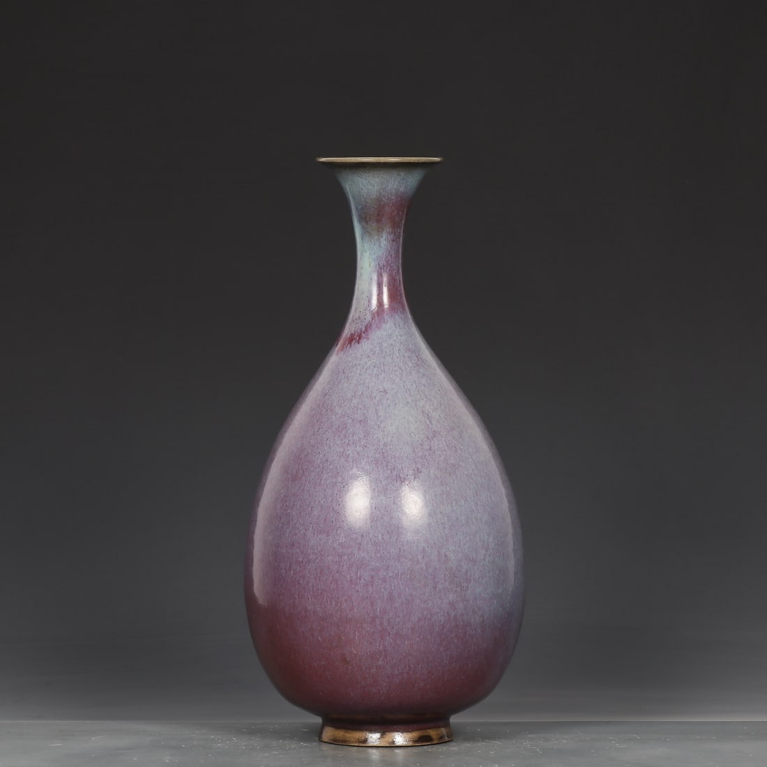 A rose purple glaze jade pot spring from the Song Dynasty Jun kiln: Song Dynasty Jun kiln rose purple glaze jade pot spring Size:H:30cm Calibre:6.5cm Belly diameter:14.5cm (The Dimensions Of All Batches Are Manually Measured.If You Need More Detailed Information,Pleas