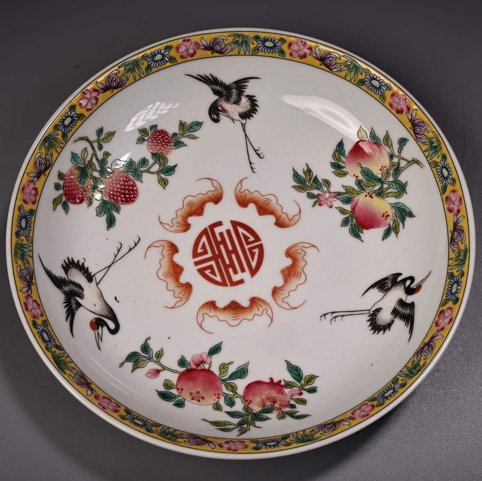 A fine pastel porcelain plate (1 of 10)