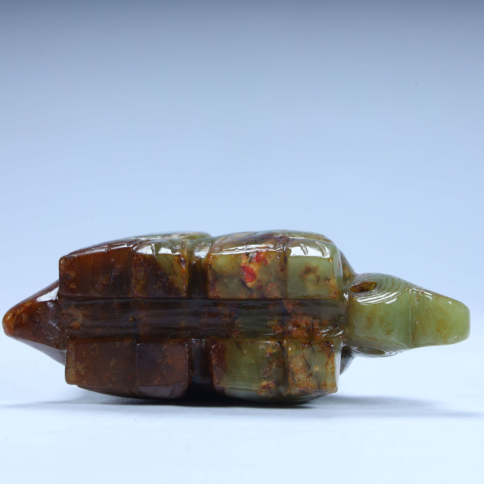 A Han Dynasty jade eagle fish pattern ornament - 12