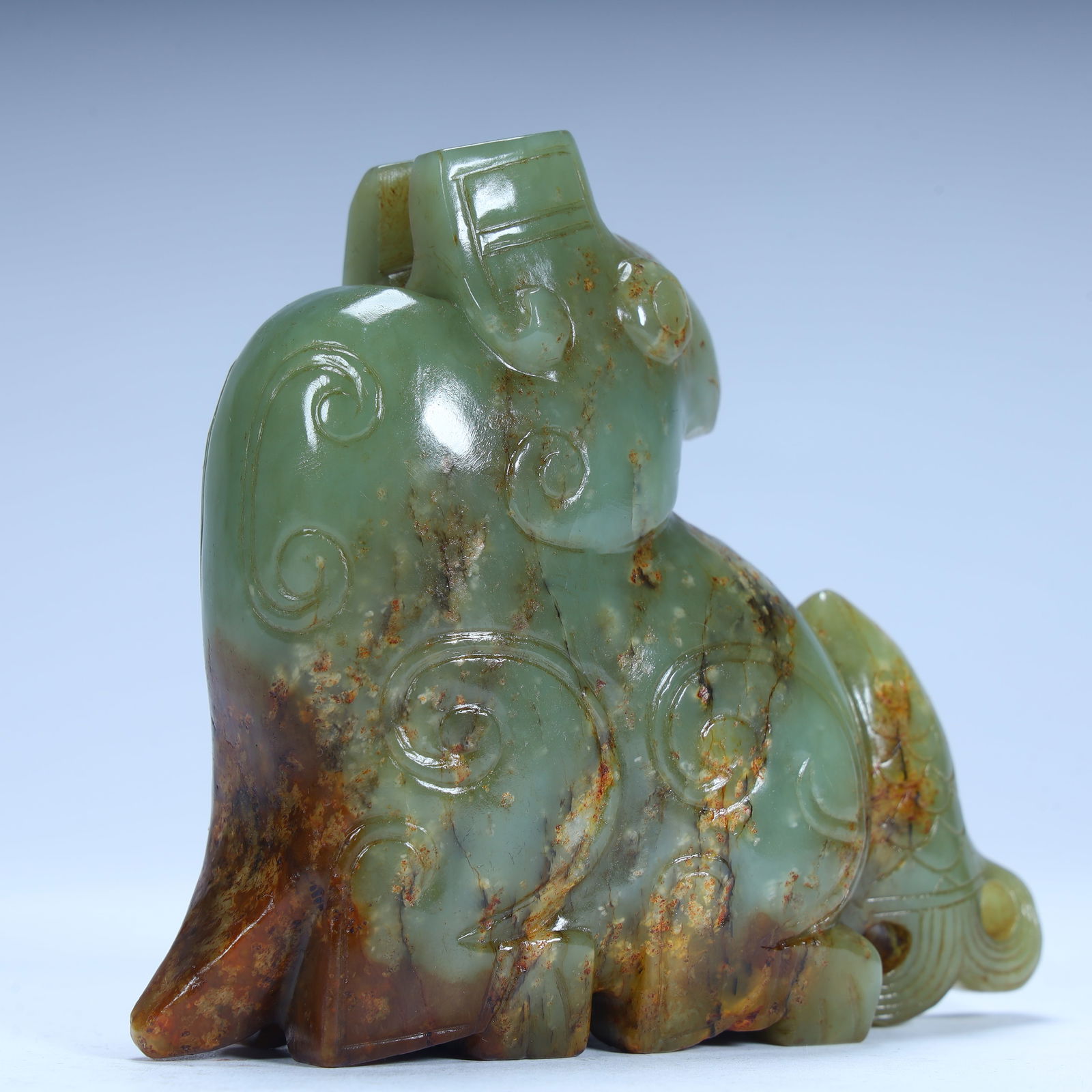A Han Dynasty jade eagle fish pattern ornament - 2