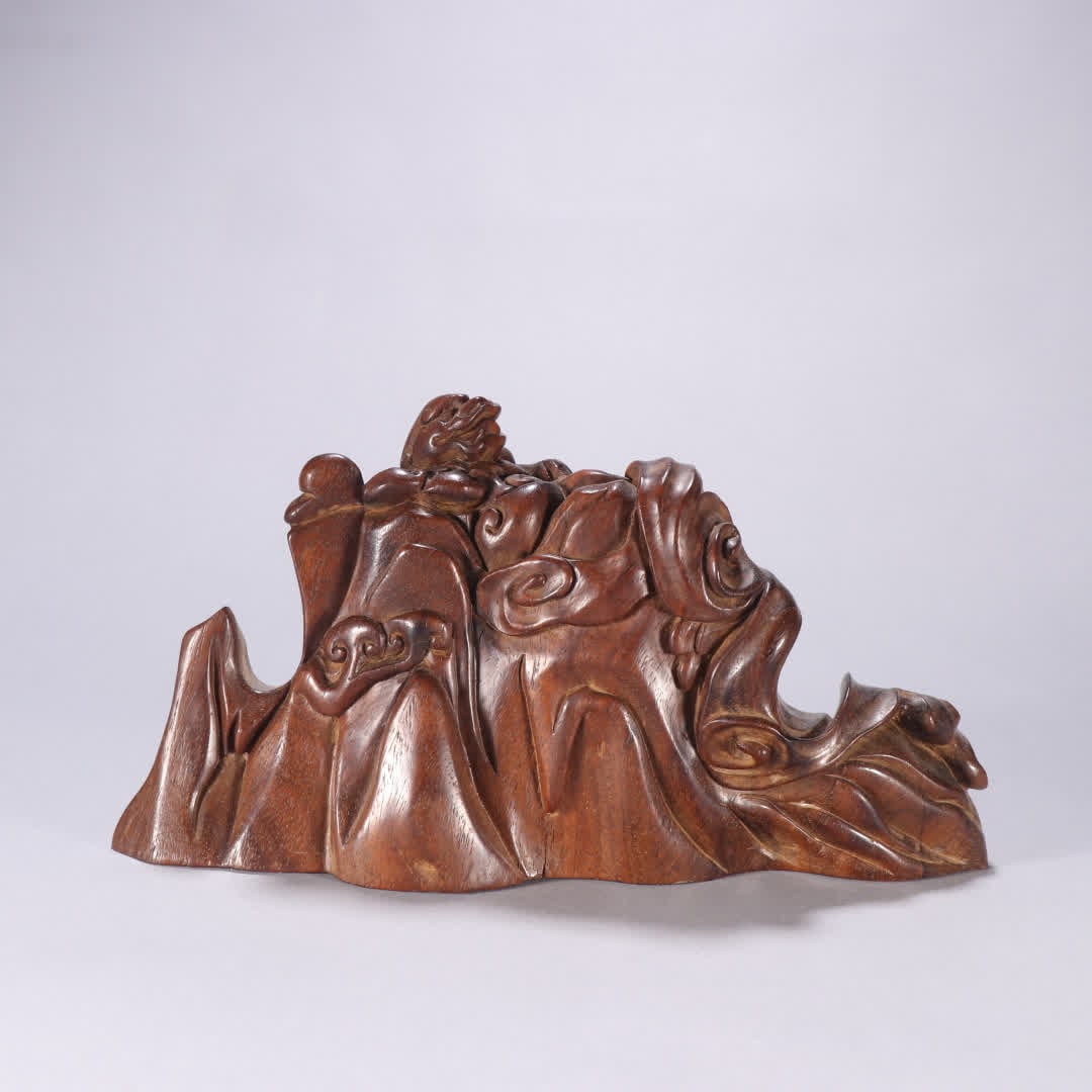 A Huanghuali dragon mountain ornament (1 of 9)