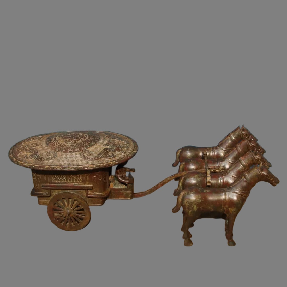 A piece of bronze-horse-drawn carriage (1 of 9)