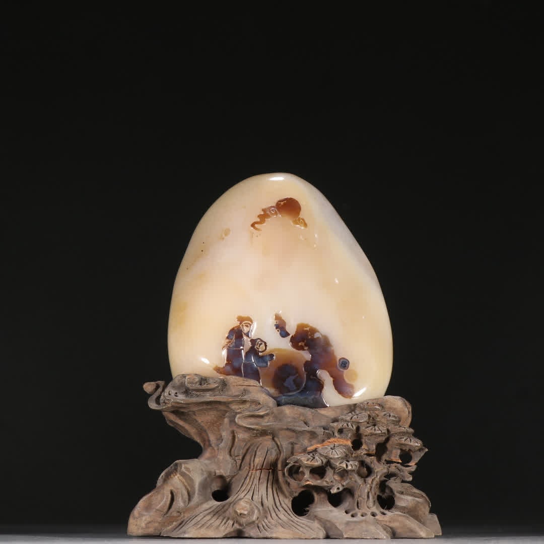 An agate character story ornament (1 of 9)