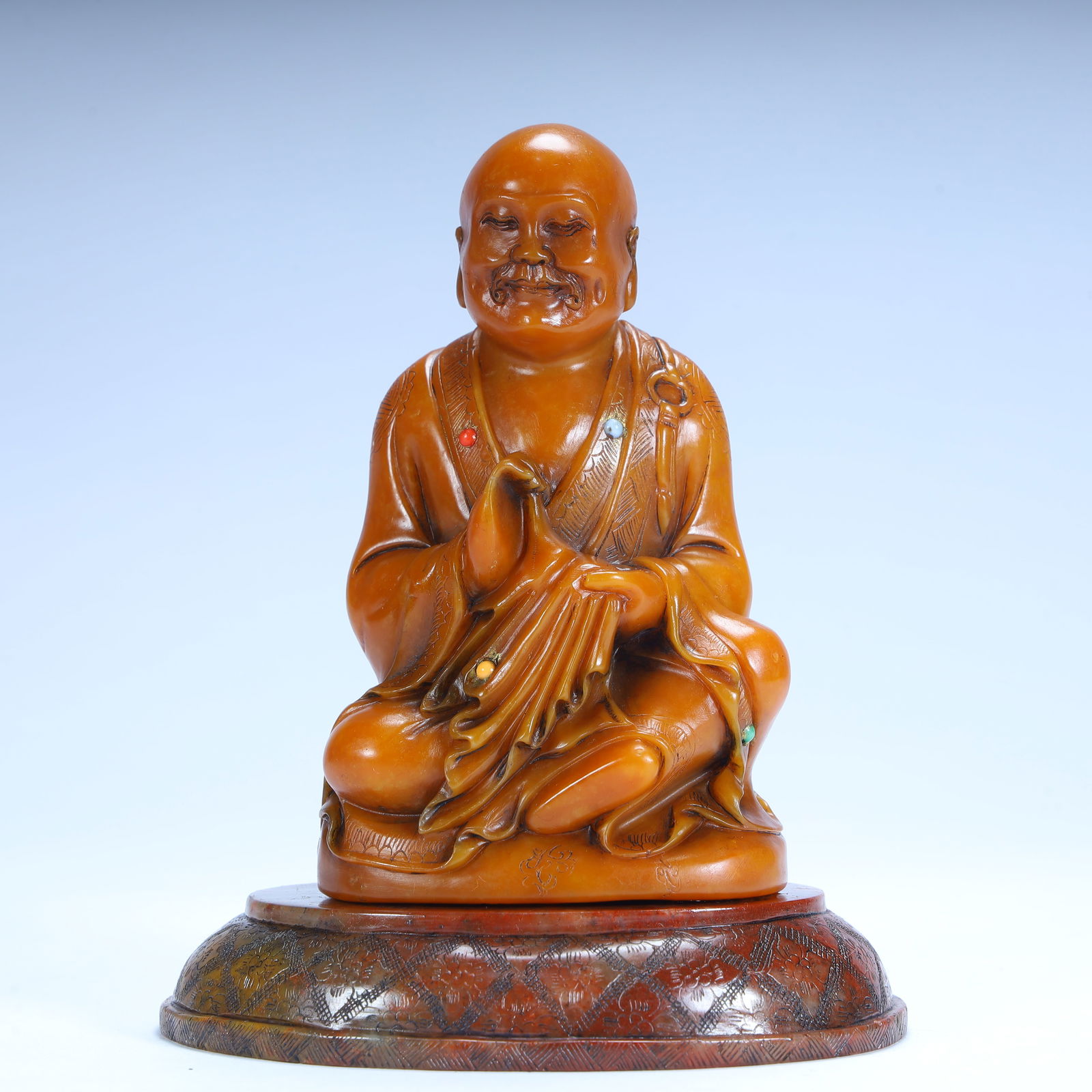 A statue of Shoushan Stone Arhat in the Qing Dynasty (1 of 11)