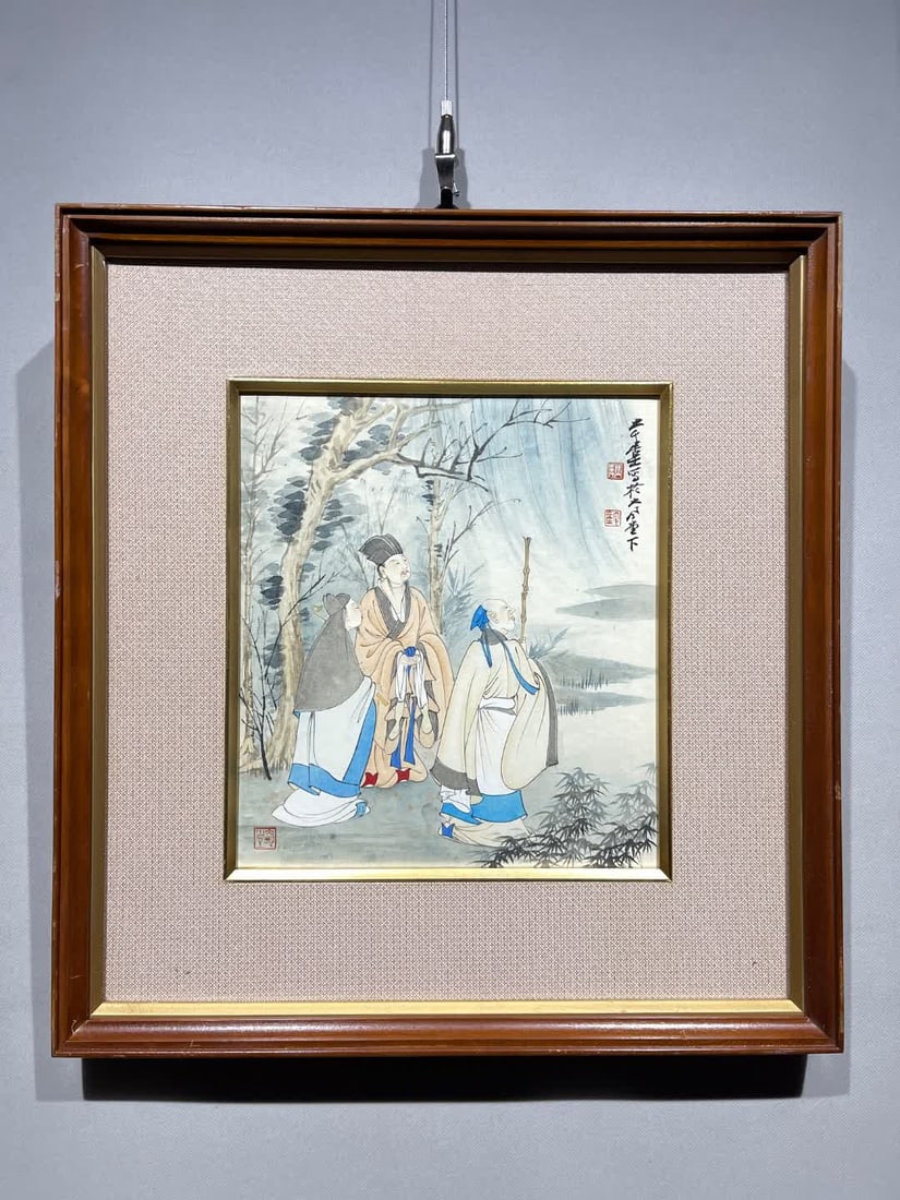 A picture of Zhang Daqian's Three Sages (1 of 6)