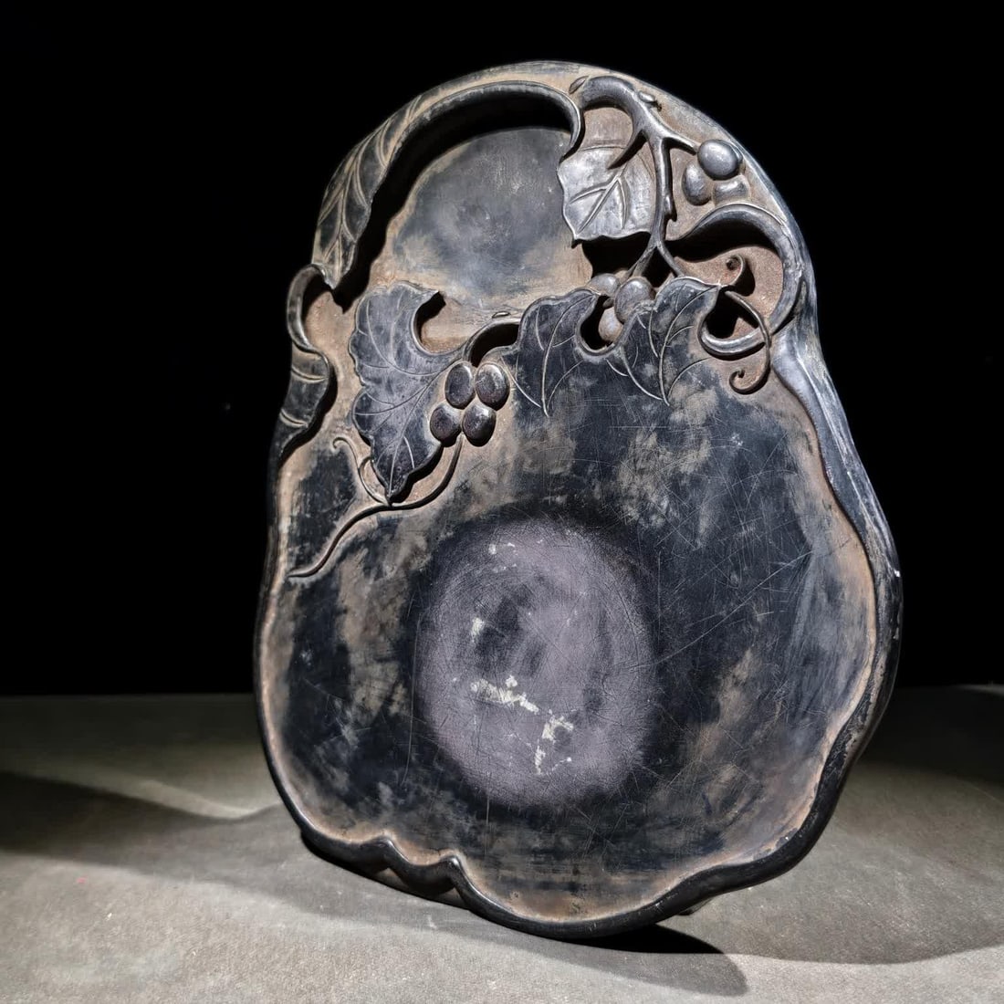 A Qing Dynasty many sons and many blessings Duan inkstone (1 of 9)