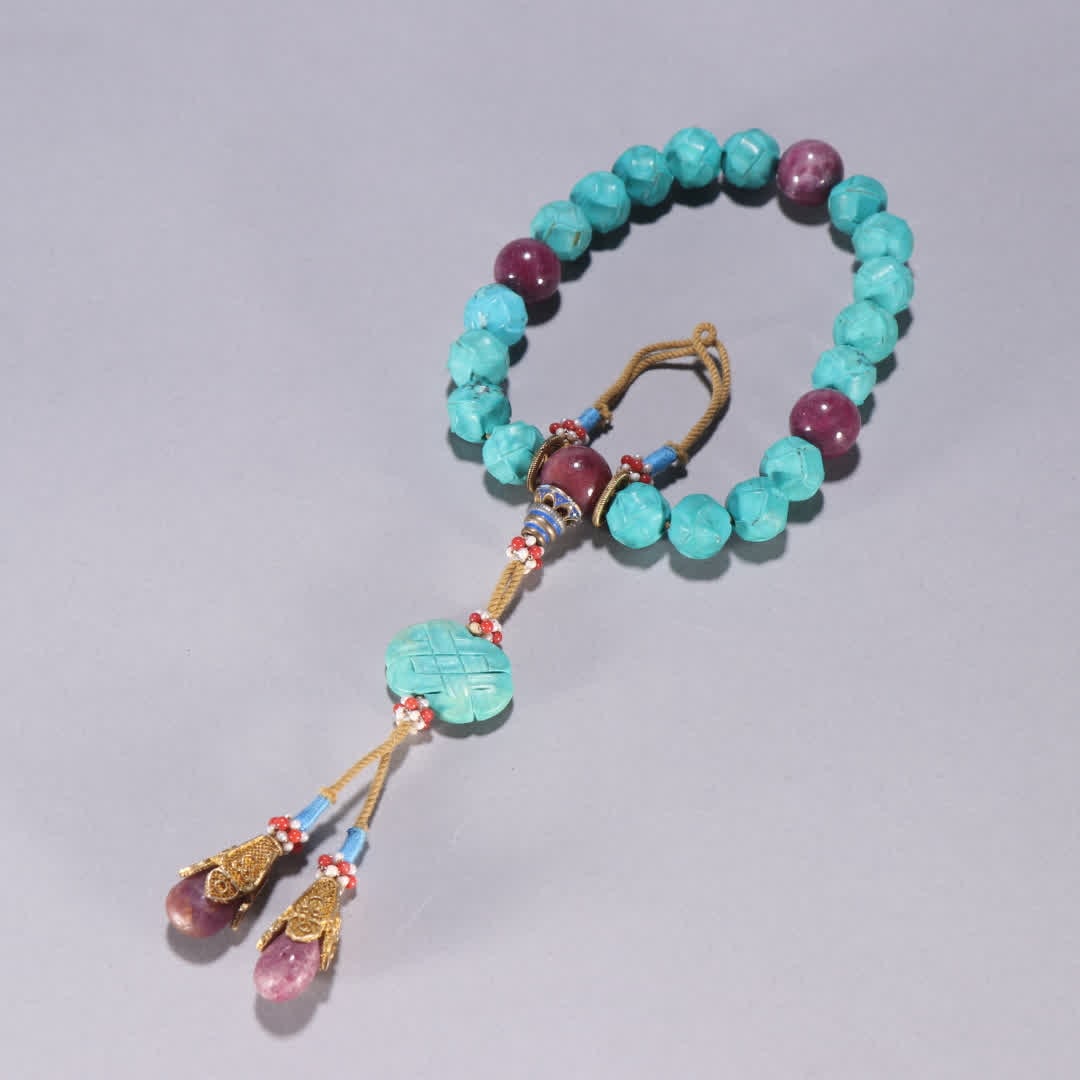 A piece of turquoise eighteen hands (1 of 9)