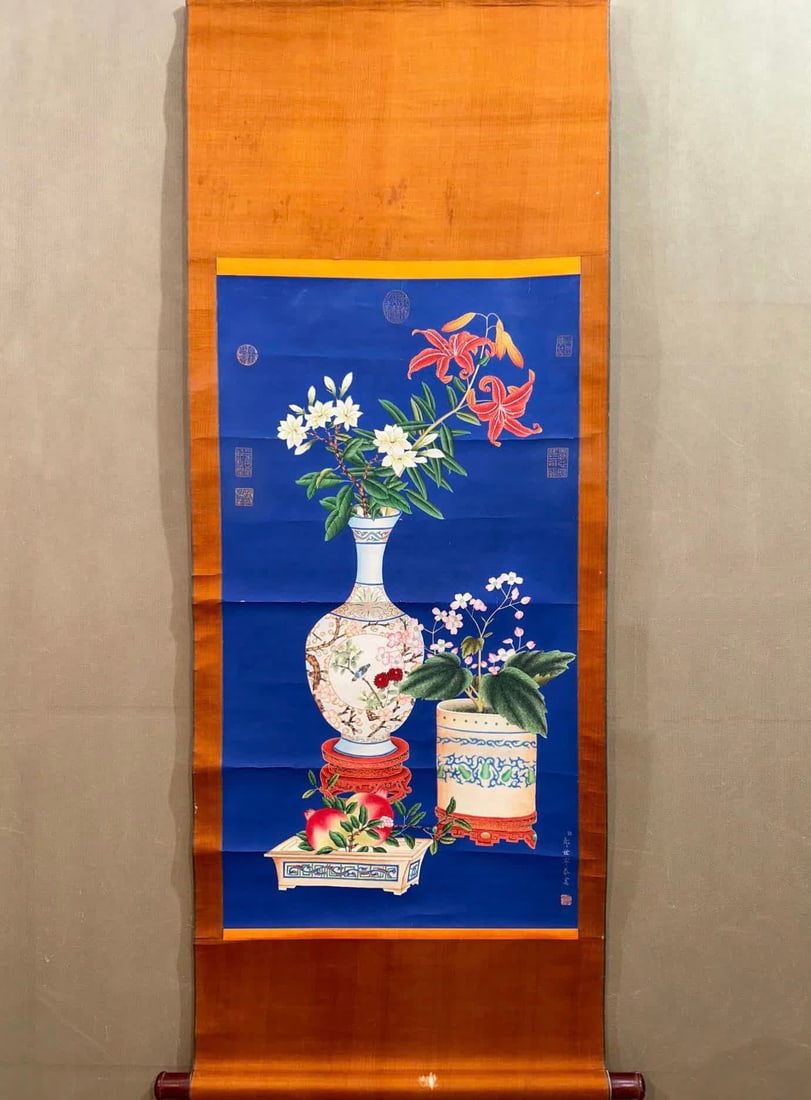 A vase painting by Lang Shining (1 of 12)