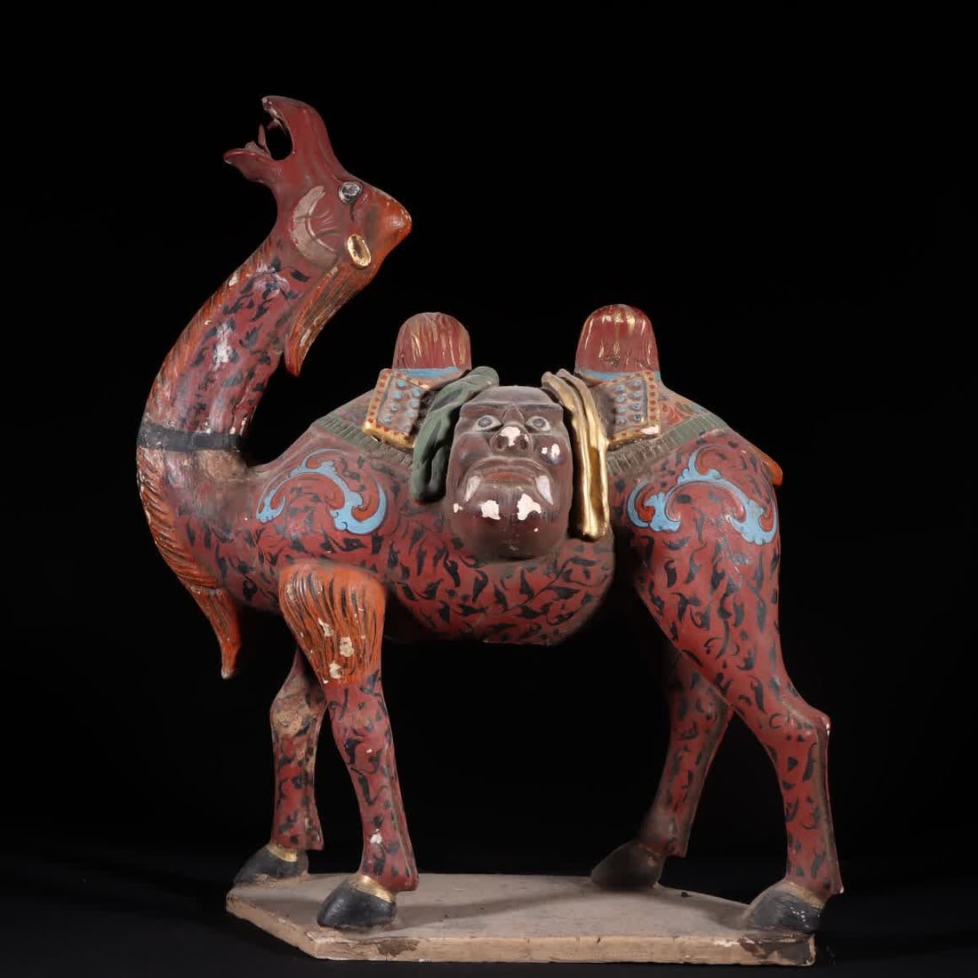 A Tang Sancai painted camel ornament (1 of 9)