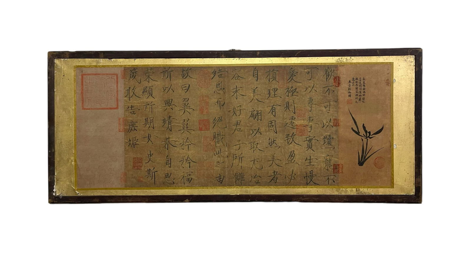 A picture of Zhao Ji's women's history proverbs: Zhao Ji's female history proverbs SIZE: Frame 82x34cm Core 70x28cm (The Dimensions Of All Batches Are Manually Measured.If You Need More Detailed Information, Please Contact Our Customer Service Befor