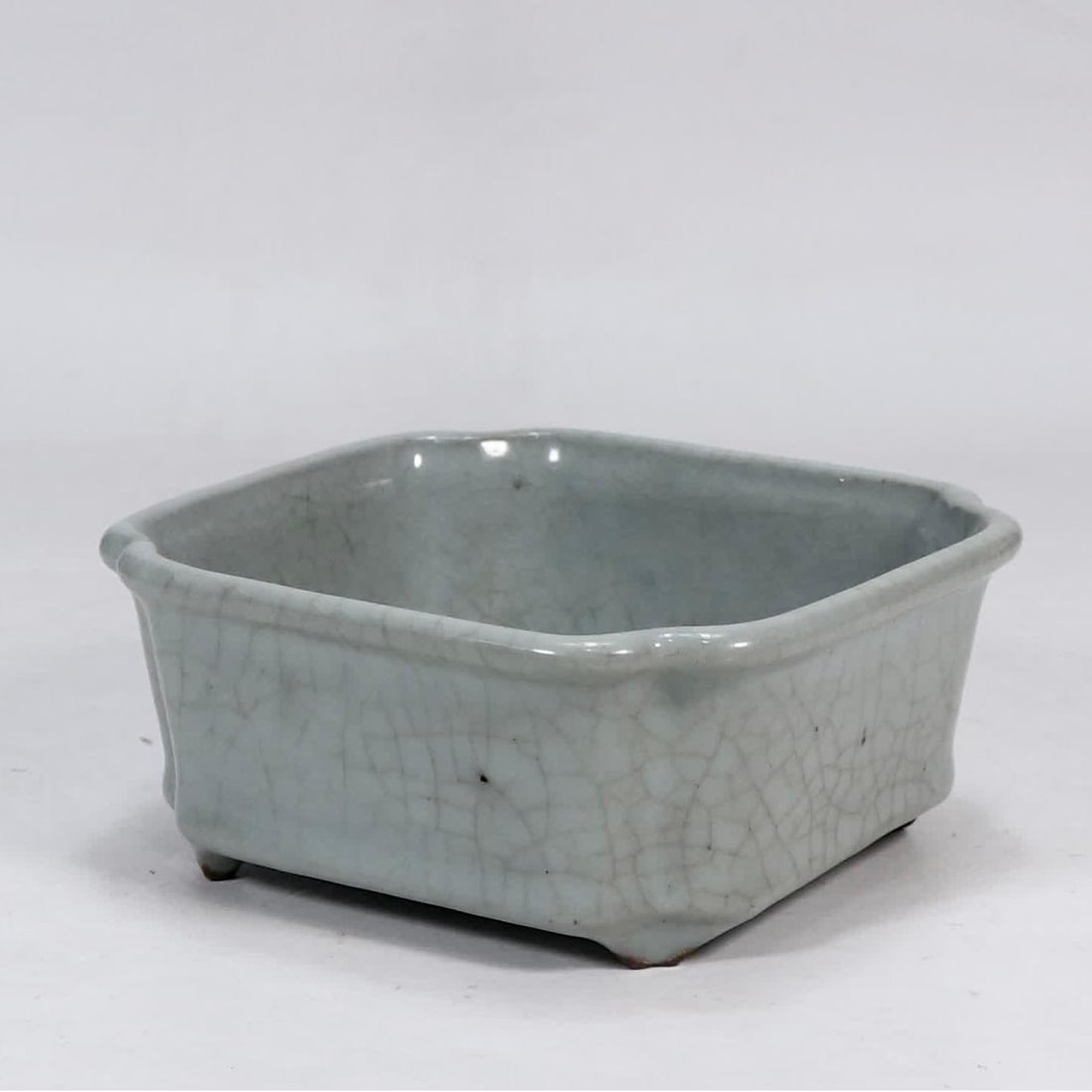 A piece of Southern Song Dynasty official kiln celadon square wash (1 of 9)