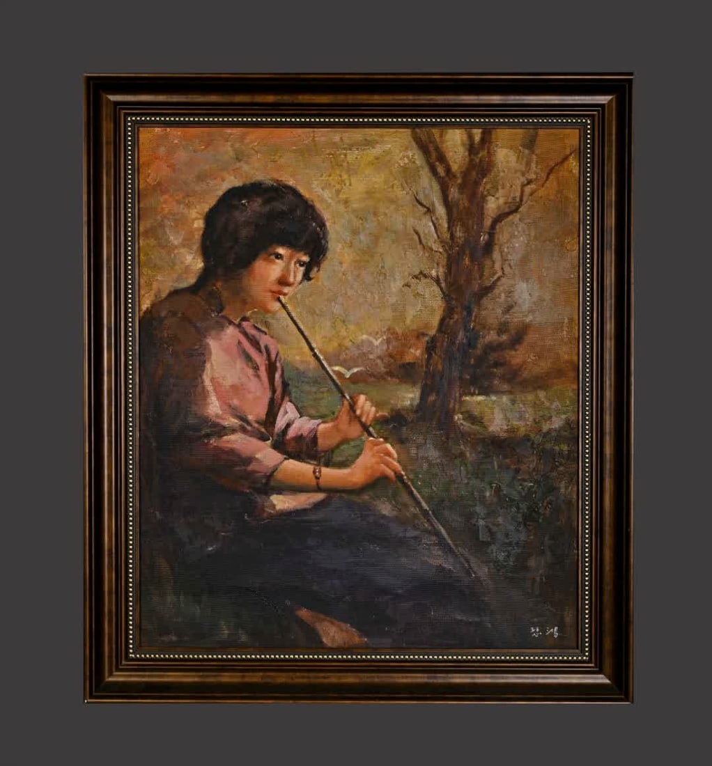 An oil painting of Xu Beihong's figure (1 of 6)