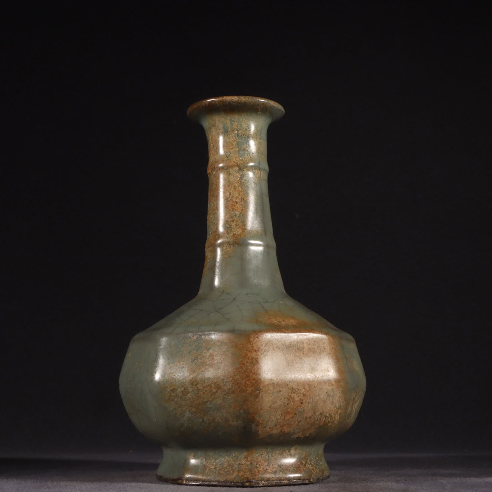 A Song Dynasty string pattern octagonal bottle - 4