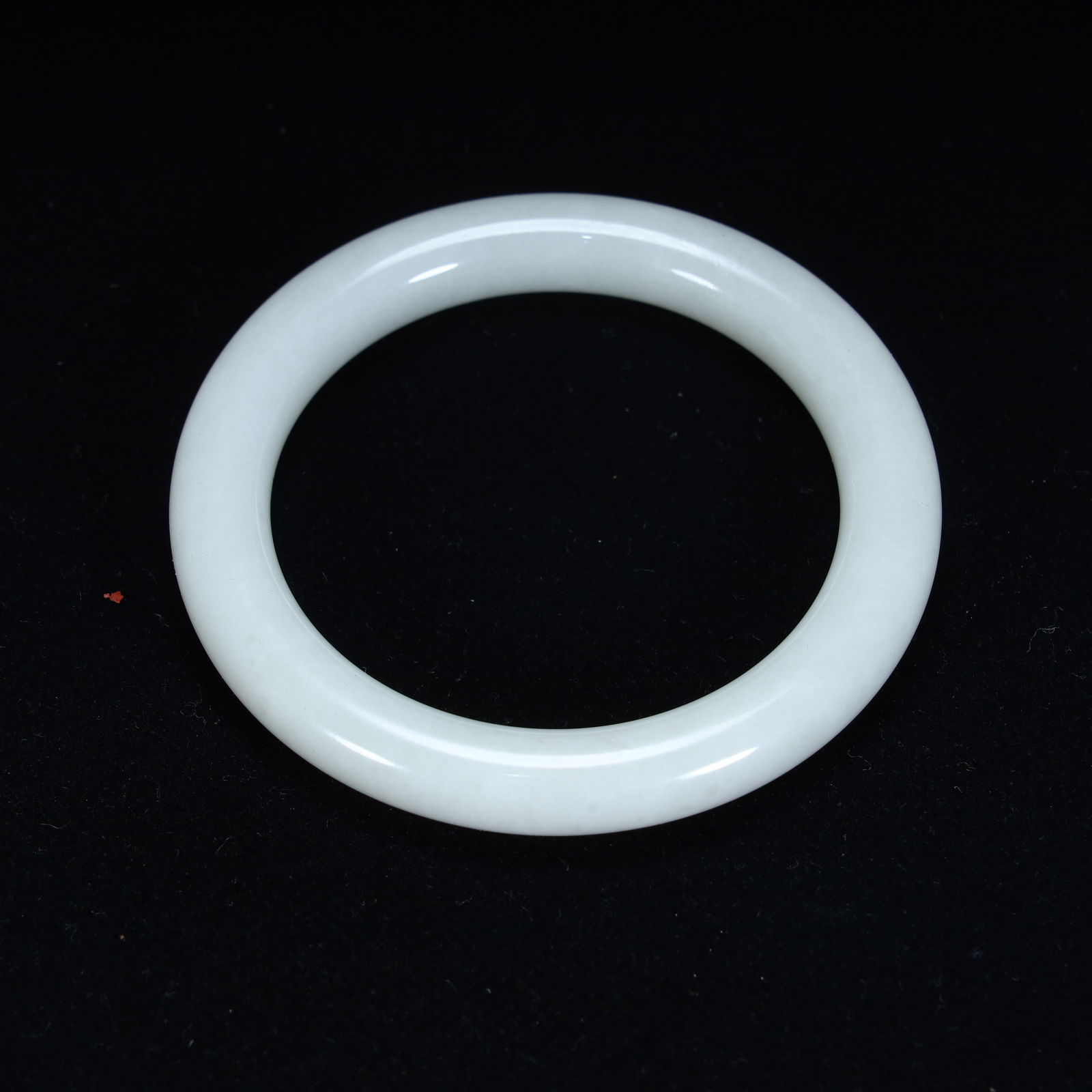 A Qing Dynasty Hetian jade round bar bracelet, (1 of 10)