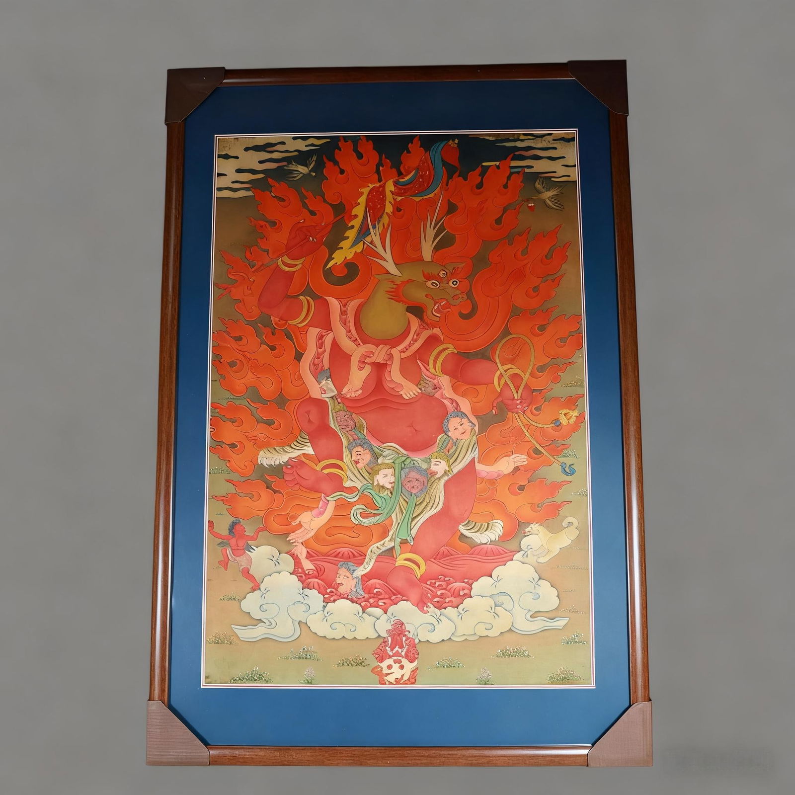 A fine thangka portrait of the Qing Dynasty (1 of 10)