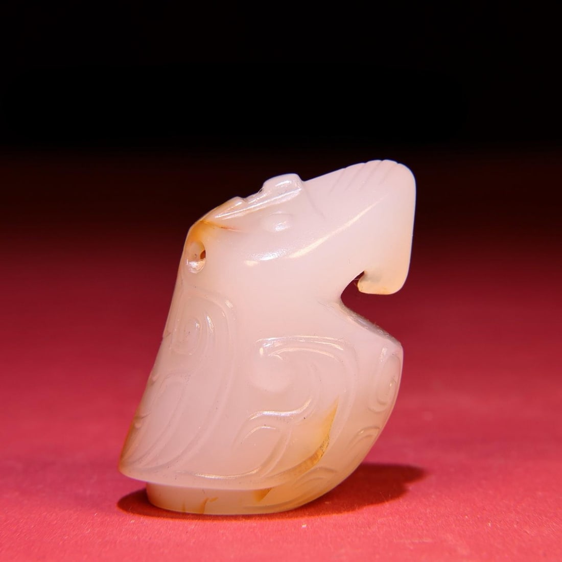 A beautiful agate owl handle: Exquisite agate owl handle Size:52X36X32mm W:69g (The Dimensions Of All Batches Are Manually Measured.If You Need More Detailed Information, Please Contact Our Customer Service Before Bidding.)
