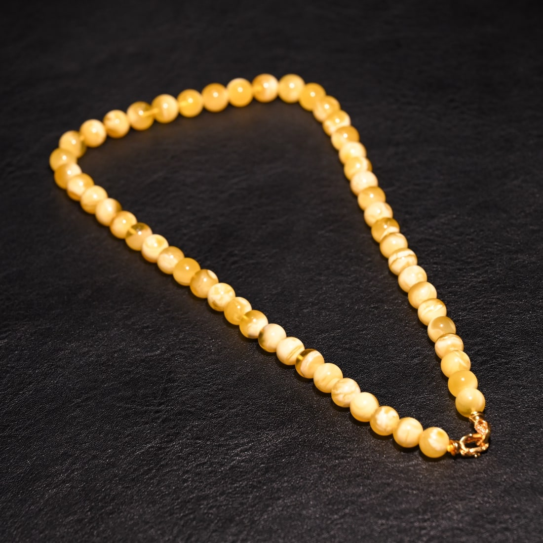 A beautiful beeswax bead necklace (1 of 9)