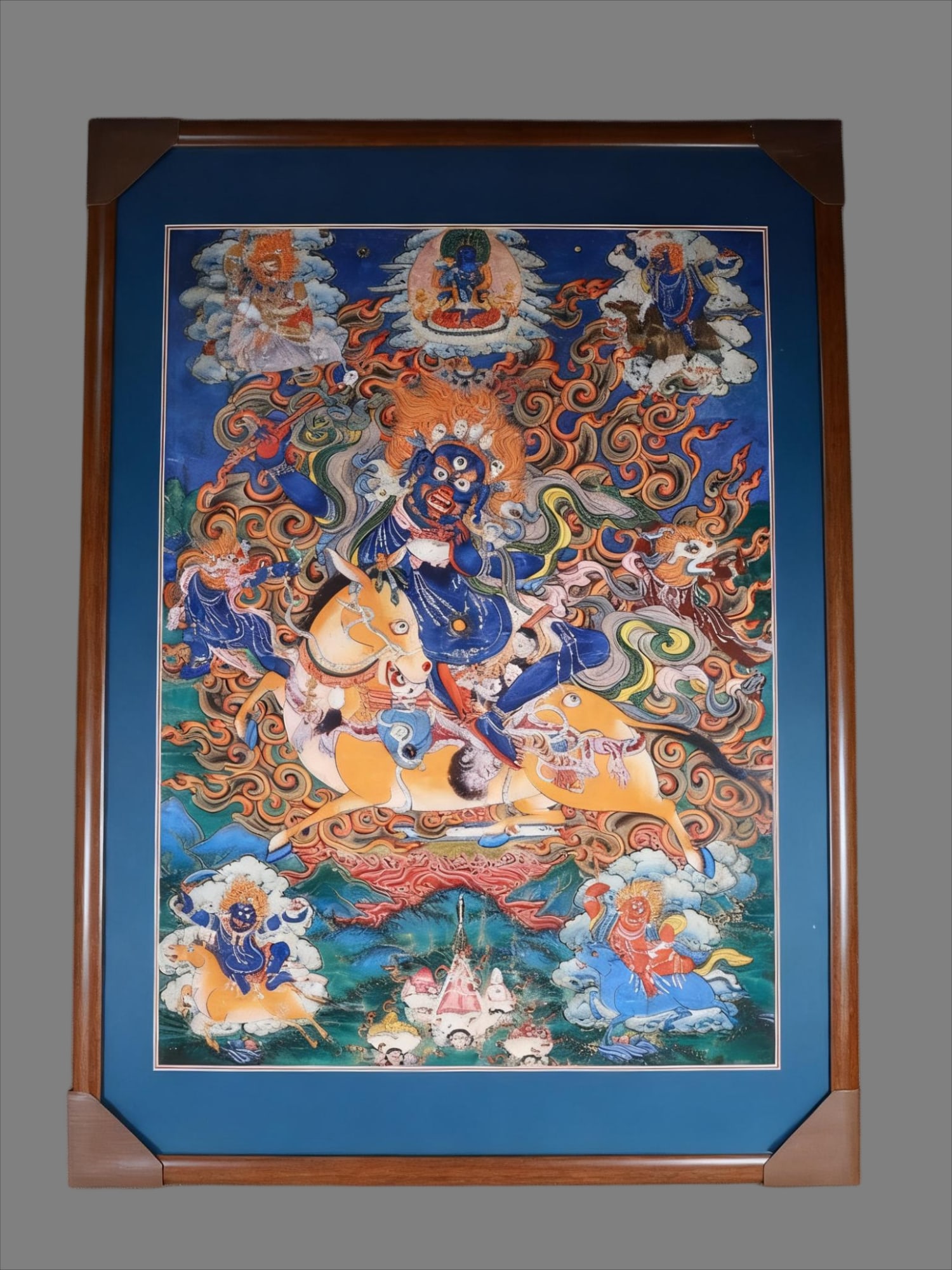 A fine thangka portrait of the Qing Dynasty (1 of 11)