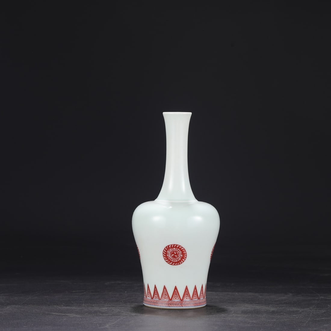 A glazed red rattle statue made in the Kangxi period of the Qing Dynasty (1 of 8)