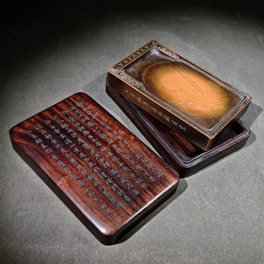 A Cheng Tinglu style ponderosa pine inkstone (1 of 9)