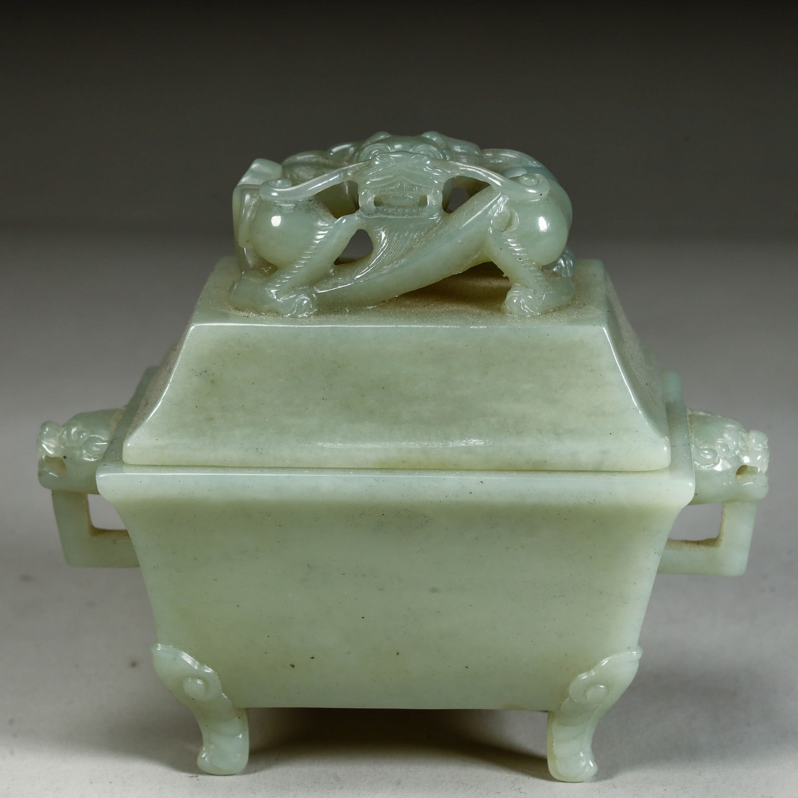 A Qing Dynasty Hetian incense burner (1 of 9)