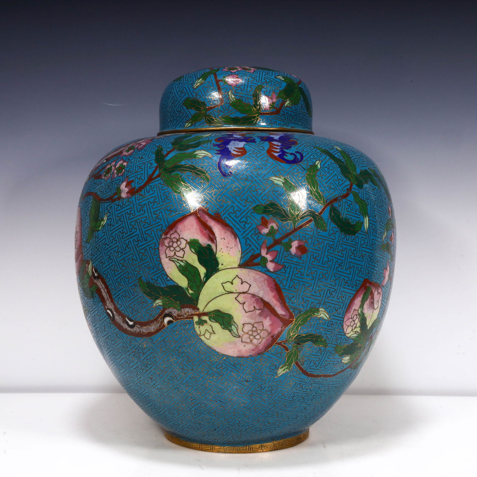 A pair of exquisite cloisonn é tea jars (1 of 9)