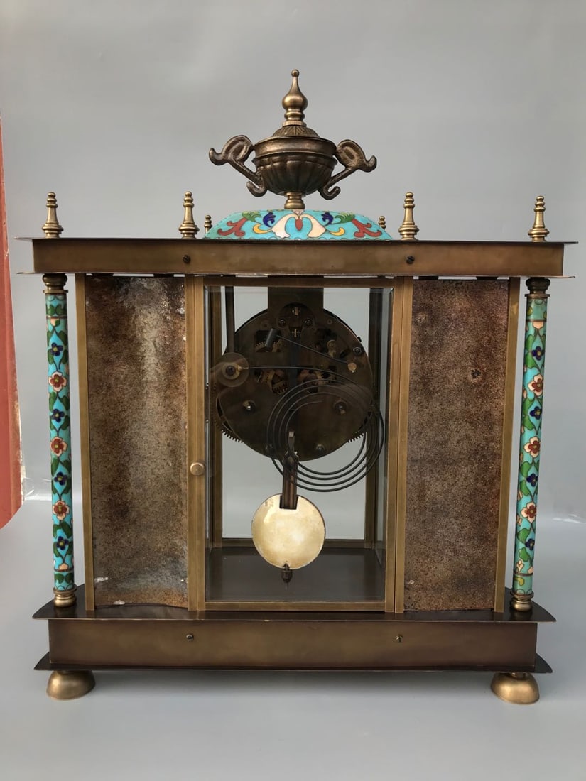 A European-style cloisonn é clock - 4