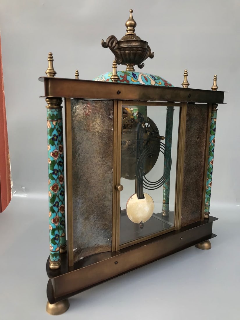 A European-style cloisonn é clock - 5