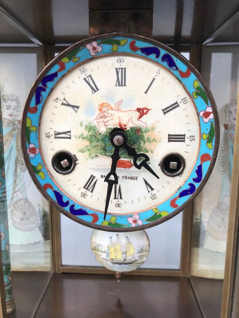 A European-style cloisonn é clock - 6