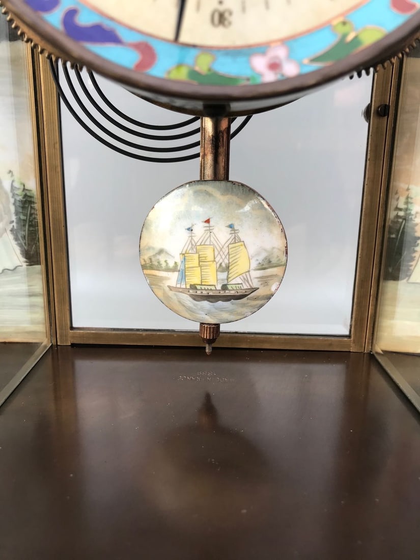 A European-style cloisonn é clock - 7
