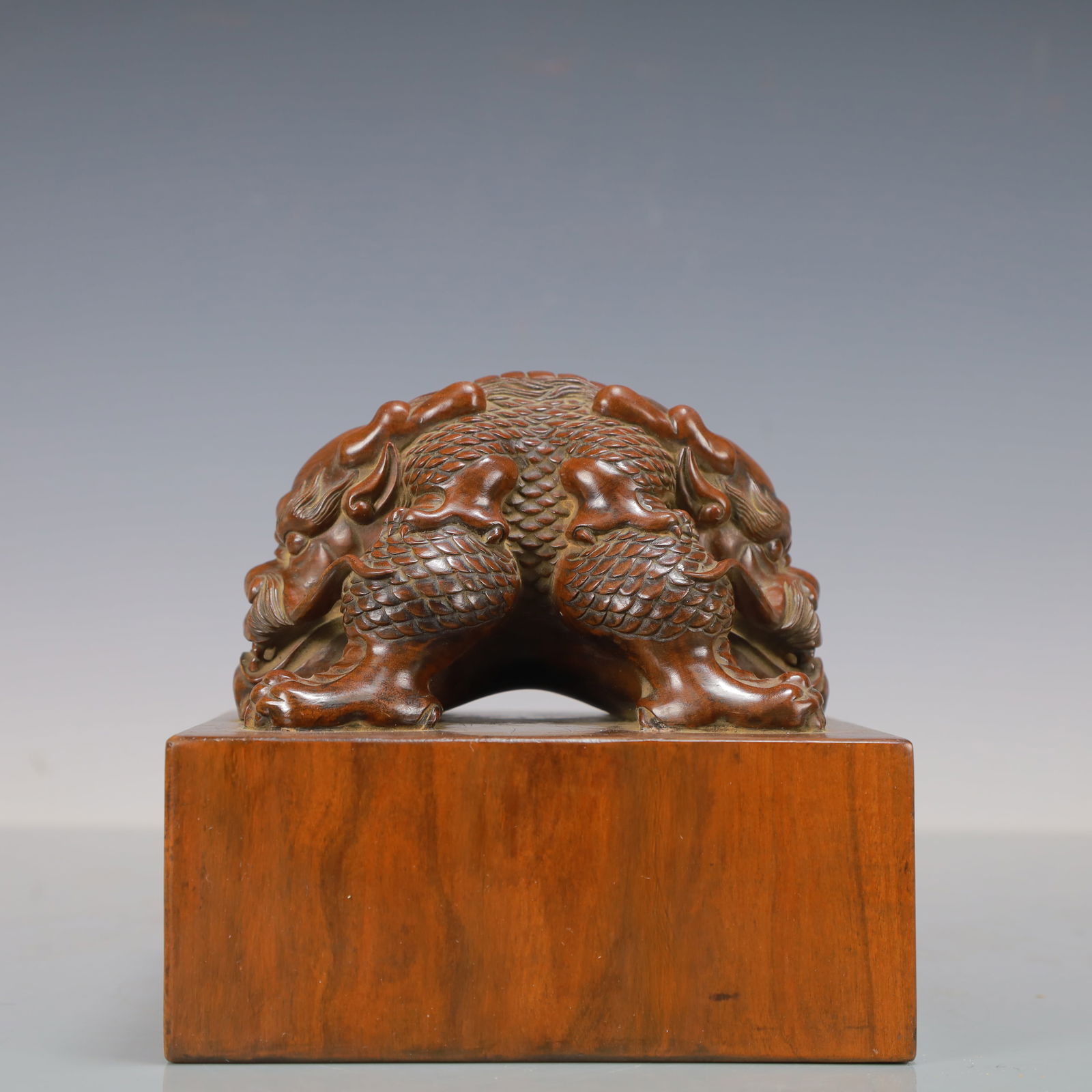 A Exquisite Boxwood Auspicious Beast Seal (1 of 6)