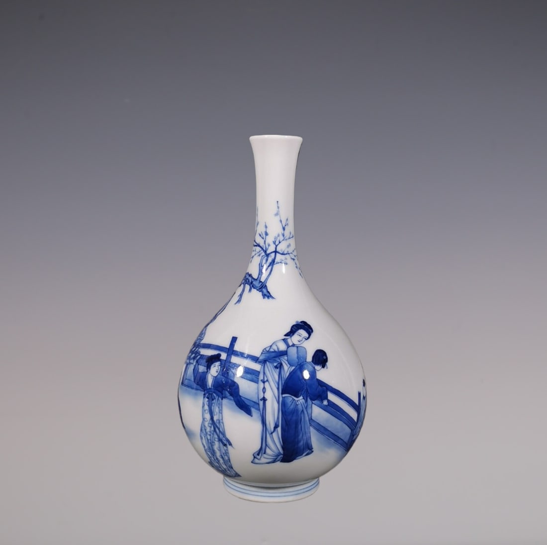 An Exquisite Blue and White Character and Story Pattern Vase (1 of 9)