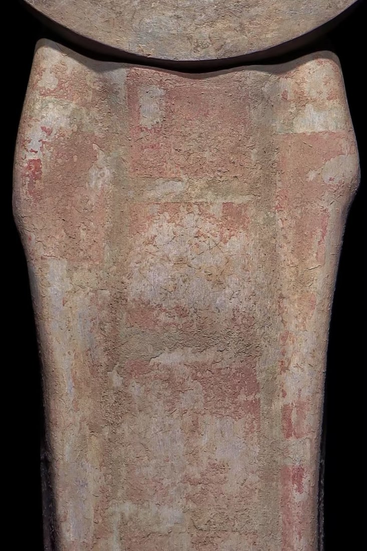 An Exquisite Limestone Painted Color Buddha Statue - 7