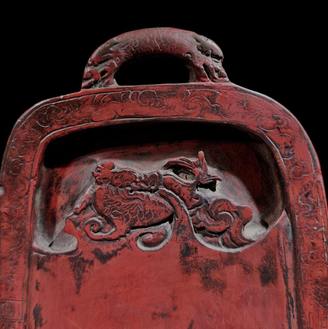 An Exquisite Kylin Pattern Inkstone - 2