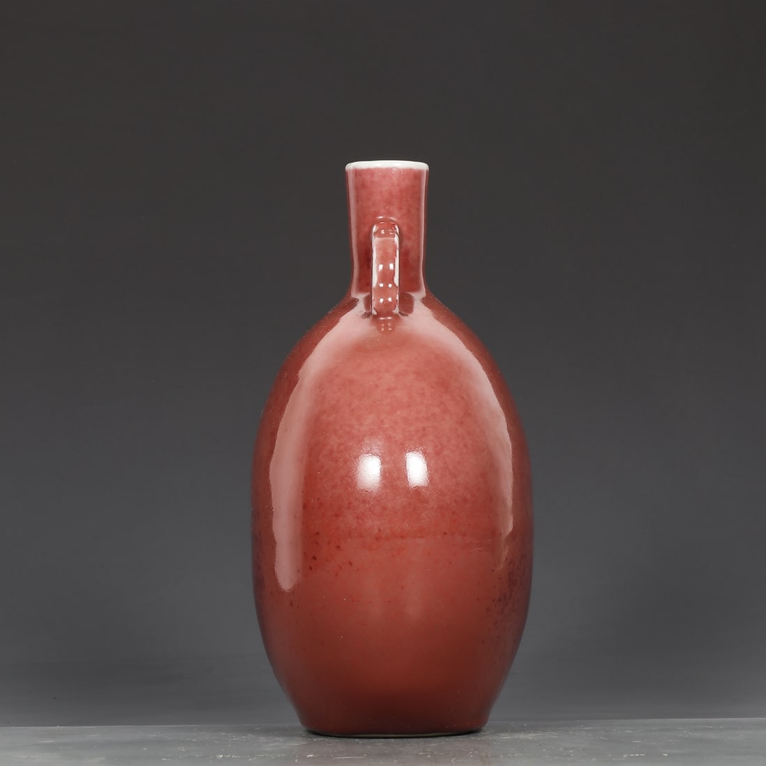 An Exquisite Ruby red-Glazed Double-Ears Vase - 5