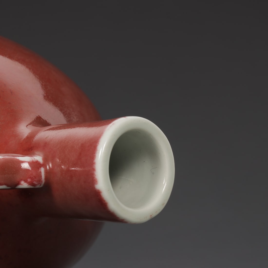 An Exquisite Ruby red-Glazed Double-Ears Vase - 8