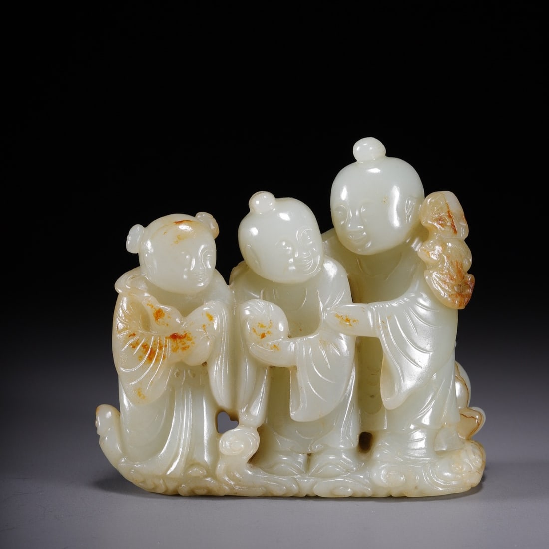 An Exquisite White Jade Figure Ornament (1 of 10)
