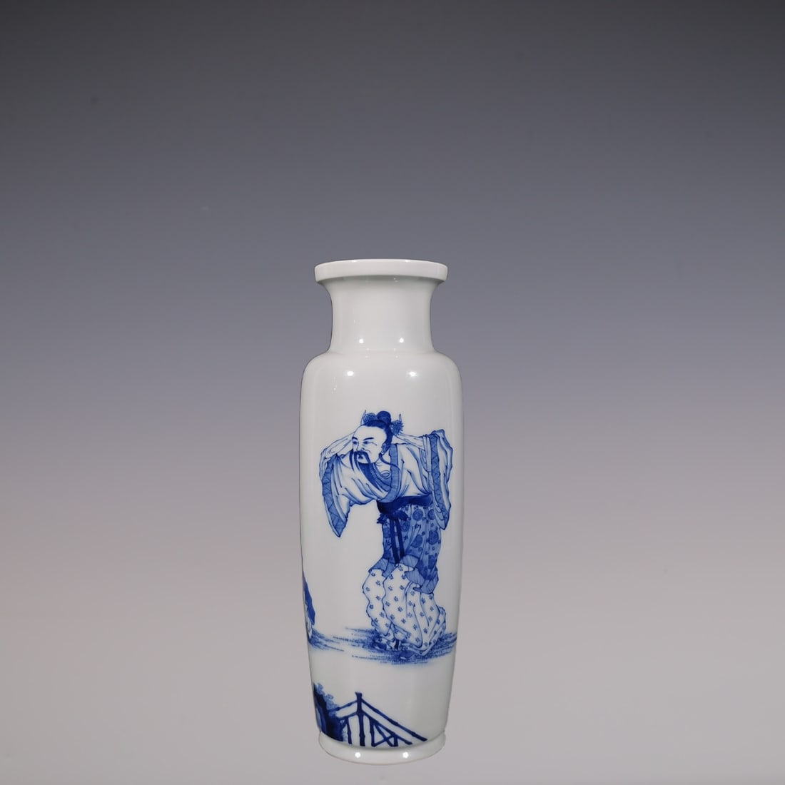 An Exquisite Blue and White Character and Story Pattern Vase (1 of 6)