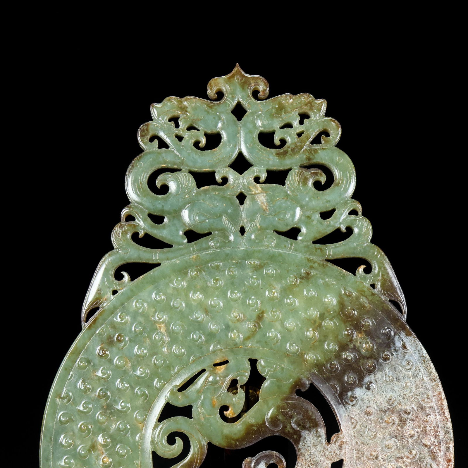 An Exquisite Jasper Dragon Pattern Ornament - 7