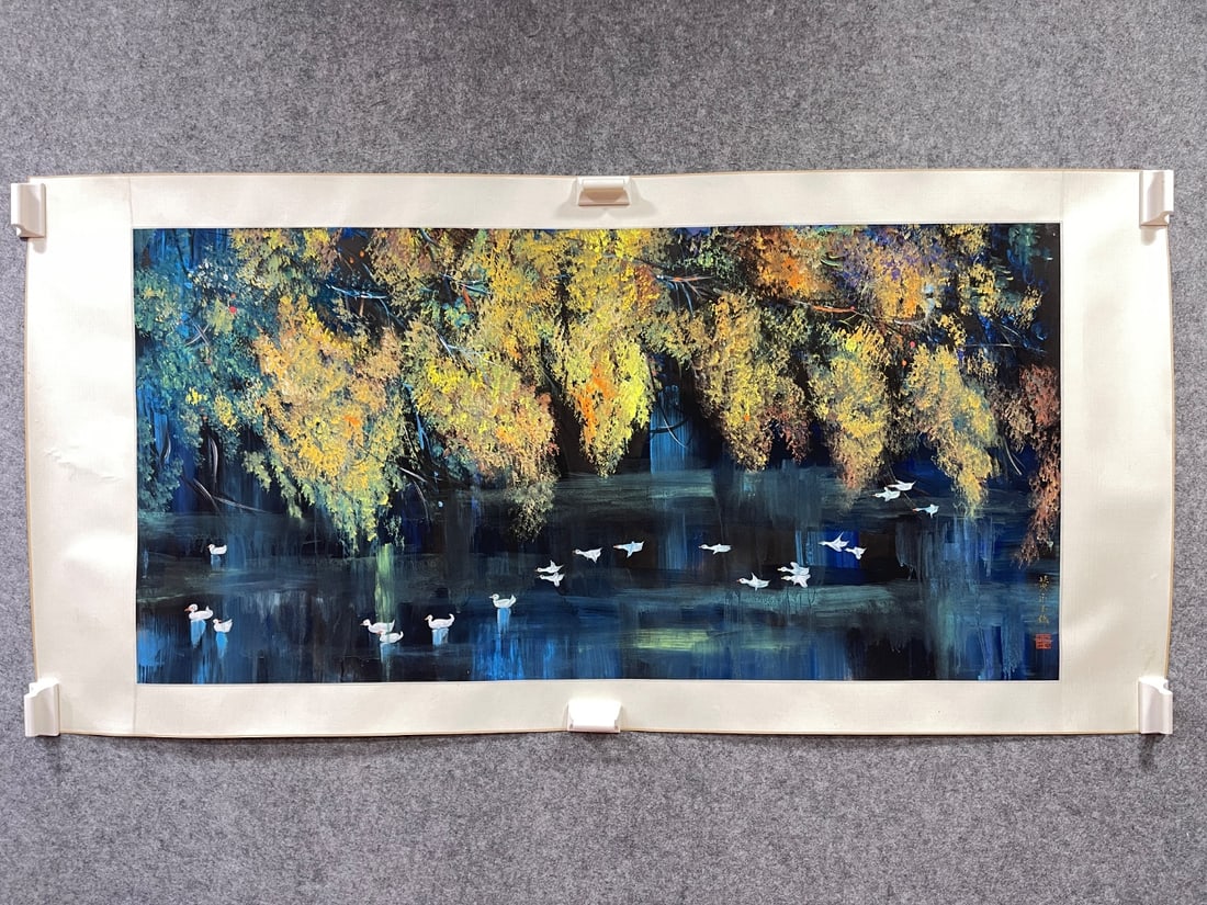 An Fabulous Chinese Ink Flower and Bird By Paper (1 of 6)