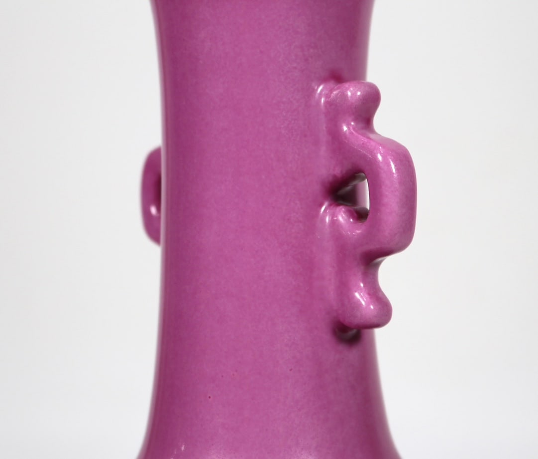 An Exquisite Ruby Red-Glazed Double-Ears Vase - 5