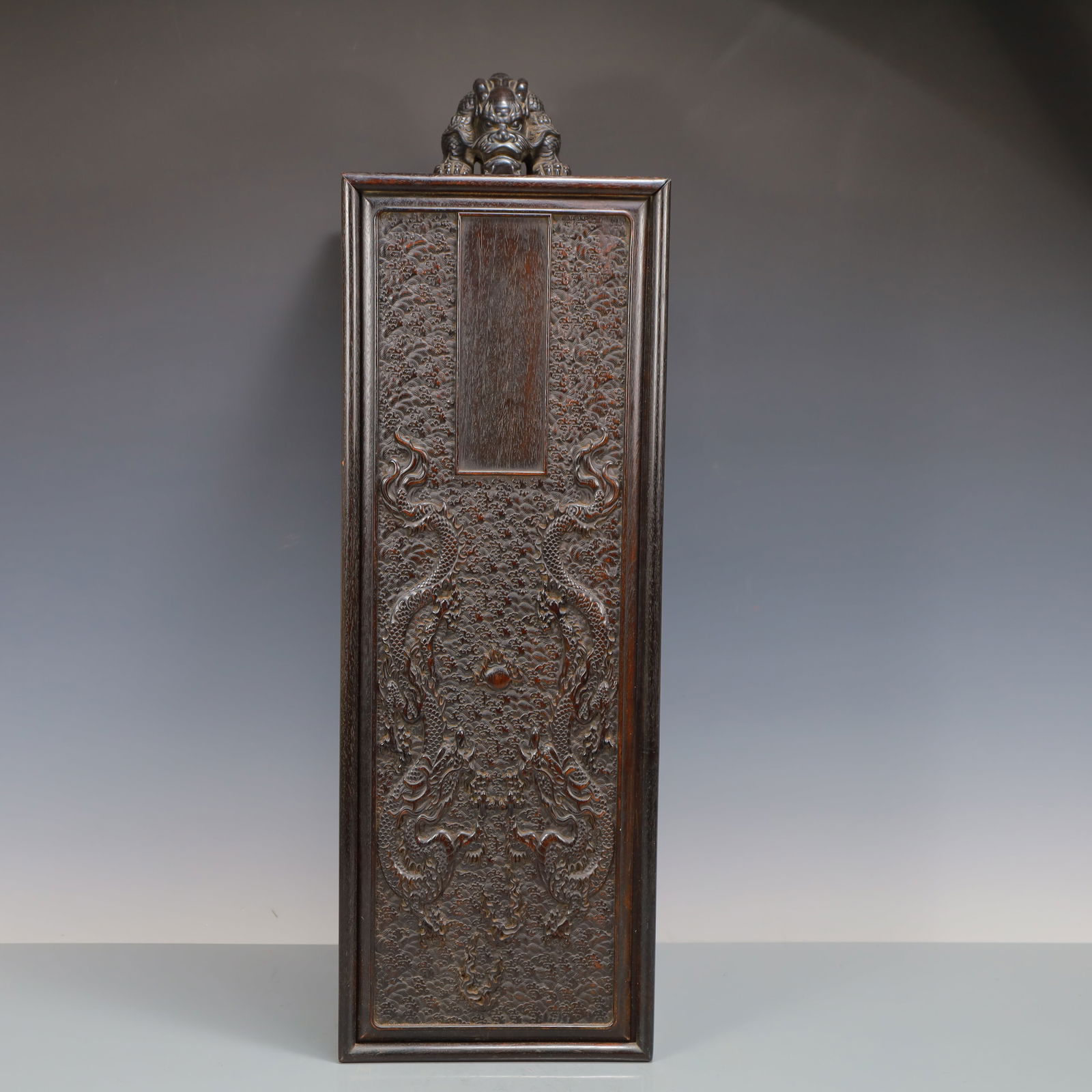 A Exquisite Zitanwood Dragon Pattern Box (1 of 9)