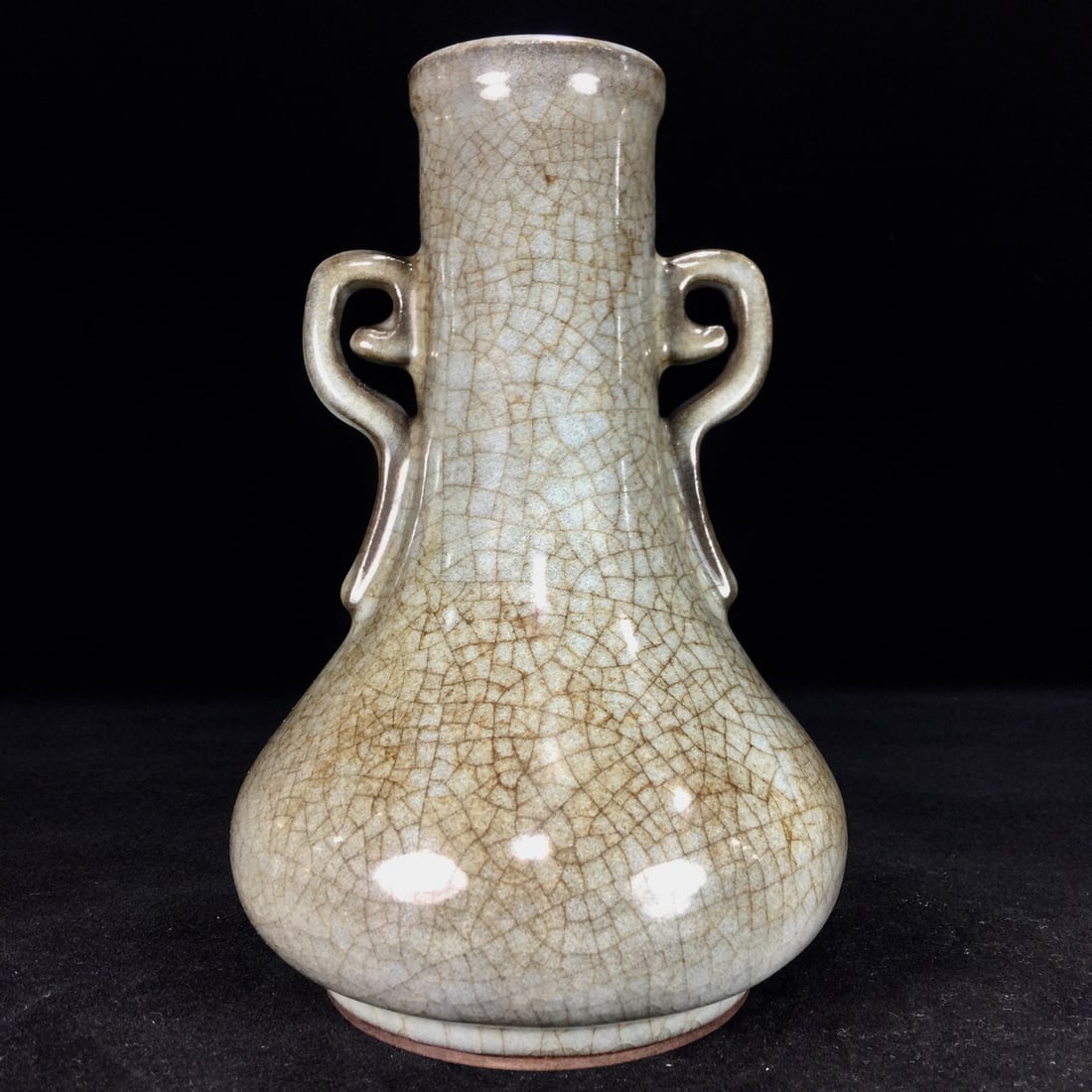 An Exquisite Guan yao Double-Ears Vase (1 of 9)